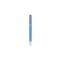Variante bleu clair - Stylo bille personnalisable en carton recyclé avec logo - Debra