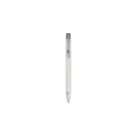 Variante blanc - Stylo bille personnalisable en carton recyclé avec logo - Debra