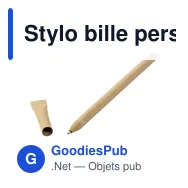 Stylo bille personnalisable en carton recyclé avec logo - Madalena - Miniature 3