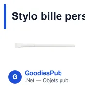 Stylo bille personnalisable en carton recyclé avec logo - Madalena - Miniature 7