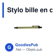 Stylo bille en carton recyclé | Nicholas - Miniature 5