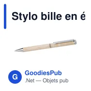 Stylo bille en érable Lucienne - Miniature 1