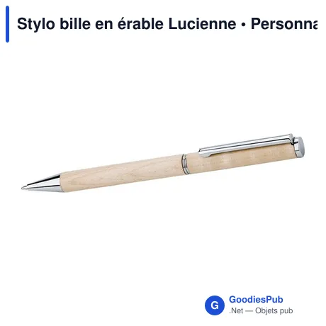 Stylo bille en érable Lucienne