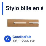 Stylo bille en érable Lucienne - Miniature 2