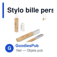 Stylo bille personnalisable en bambou livré en tube avec logo - Bamboo Tube - Miniature 1