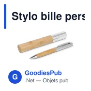 Stylo bille personnalisable en bambou livré en tube avec logo - Bamboo Tube - Miniature 2
