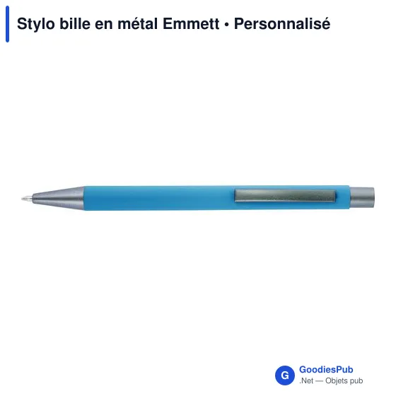 Stylo bille en métal Emmett - Image 1