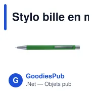 Stylo bille en métal Emmett - Miniature 11