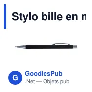 Stylo bille en métal Emmett - Miniature 12