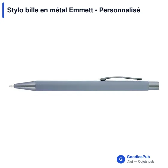 Stylo bille en métal Emmett - Image 3