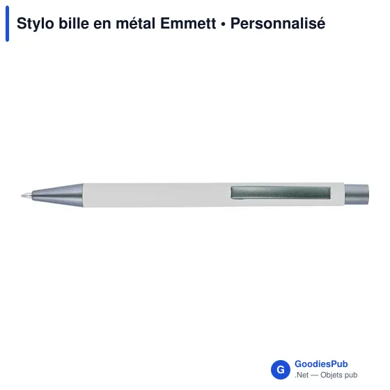 Stylo bille en métal Emmett - Image 6