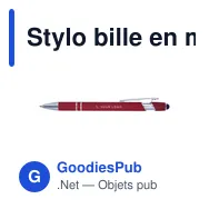 Stylo bille en métal Primo - Miniature 2