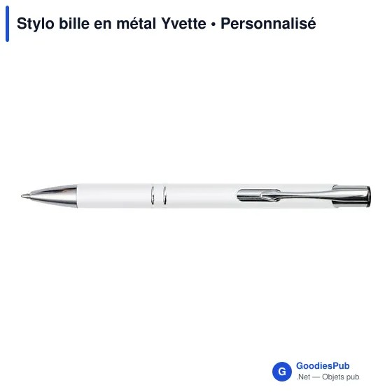 Stylo bille en métal Yvette - Image 4