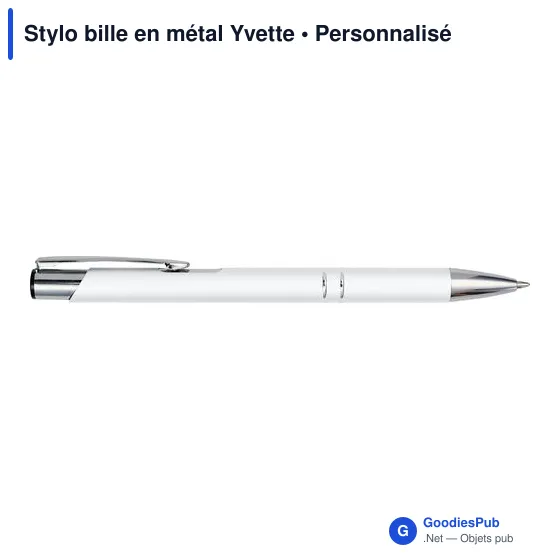 Stylo bille en métal Yvette - Image 5