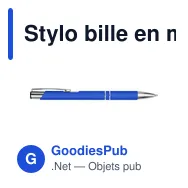 Stylo bille en métal Yvette - Miniature 10