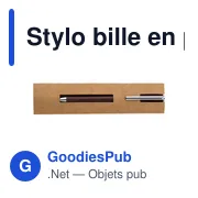 Stylo bille personnalisable en palissandre avec logo - Raquelle - Miniature 2