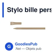 Stylo bille personnalisable en papier avec capuchon - Brittanyavec logo - Miniature 11