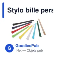 Stylo bille personnalisable en papier avec capuchon - Brittanyavec logo - Miniature 12