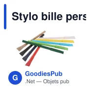Stylo bille personnalisable en papier avec capuchon - Brittanyavec logo - Miniature 4