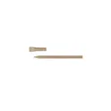 Variante naturel - Stylo bille personnalisable en papier avec capuchon - Brittanyavec logo