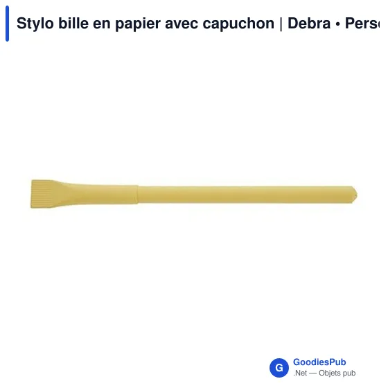 Stylo bille en papier avec capuchon | Debra - Image 8
