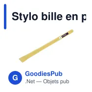 Stylo bille en papier avec capuchon | Debra - Miniature 9