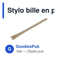 Stylo bille en papier avec capuchon | Debra - Miniature 10