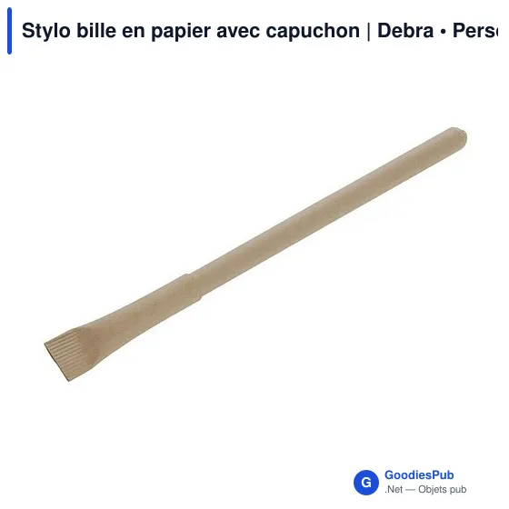 Stylo bille en papier avec capuchon | Debra - Image 10
