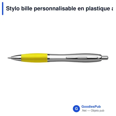 Stylo bille personnalisable en plastique avec logo - Cardiff