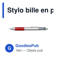 Stylo bille en plastique Chloë - Miniature 2