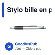 Stylo bille en plastique Chloë - Miniature 3