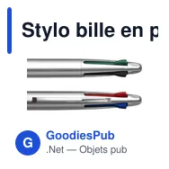 Stylo bille en plastique Chloë - Miniature 5