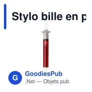 Stylo bille en plastique Dr. David - Miniature 1