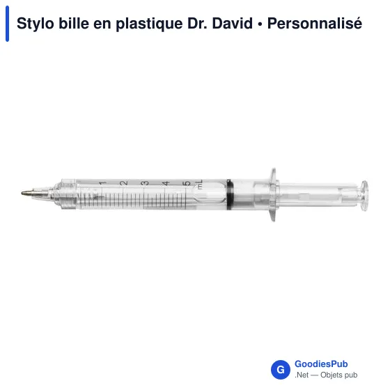 Stylo bille en plastique Dr. David - Image 11