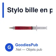 Stylo bille en plastique Dr. David - Miniature 3