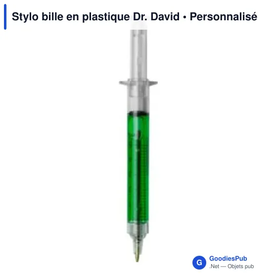 Stylo bille en plastique Dr. David - Image 4