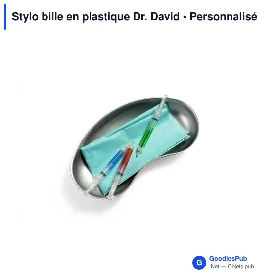 Stylo bille en plastique Dr. David - Image 5