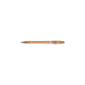 Variante orange - Stylo bille en plastique givré