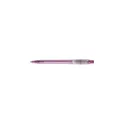 Variante rose - Stylo bille en plastique givré