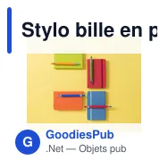 Stylo bille en plastique Jarod - Miniature 11