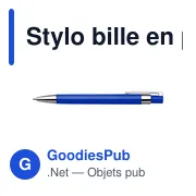 Stylo bille en plastique Jarod - Miniature 3