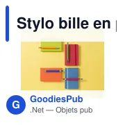 Stylo bille en plastique Jarod - Miniature 5