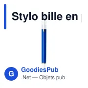 Stylo bille en plastique Jarod - Miniature 6