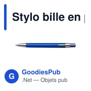 Stylo bille en plastique Jarod - Miniature 7