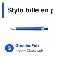 Stylo bille en plastique Jarod - Miniature 9