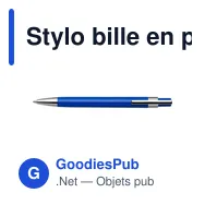 Stylo bille en plastique Jarod - Miniature 10