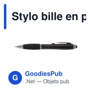 Stylo bille en plastique Lana - Miniature 3