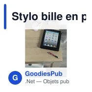 Stylo bille en plastique Lana - Miniature 7