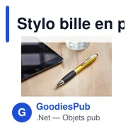 Stylo bille en plastique Lana - Miniature 8