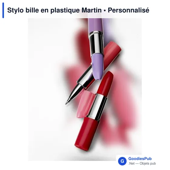 Stylo bille en plastique Martin - Image 2
